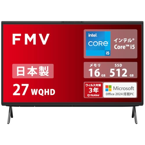 富士通 一体型パソコン FMVF52SW 21.5型ワイド デスクトップPC ESPRIMO（エスプリモ） FHシリーズ（21.5型