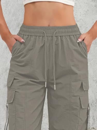 Image of Leriya Fashion Cargo Pants For Woman | Trousers For Womans |High Waist PolyCotton Trouser for Women - Flared Parachute Pants with Side Pockets |Womens Cargo Pant | Track Pant For Womans |Elegant for College & Events (Available in Plus Size)