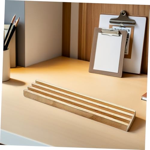 Soporte de madera para fichas de dominó con base antideslizante miniatura 4