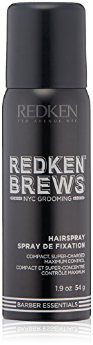 Redken Brews Hairspray For Men, High Hold For All Hair Types 1.9 oz.
