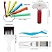 Yishem 7 Pcs Air Conditioner Fin Cleaner Set Air Conditioner Condenser Fin Comb Straightener Comb Fin Cleaning Brush Refrigerator Coil Cleaning Whisk Brush Metal Fin Evaporator Radiator Repair Tool