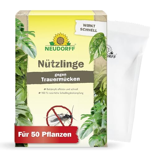 Neudorff Nützlinge gegen Trauermücken - 5 Mio. SF Nematoden zur natürlichen und schnellen Bekämpfung - Reicht für 50 Pflanzen
