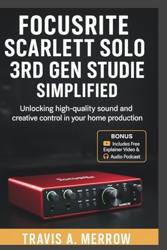 Focusrite Scarlett Solo 3rd Gen Studio Guide Simplified: Unlocking High-Quality Sound and Creative Control in Your Home Production