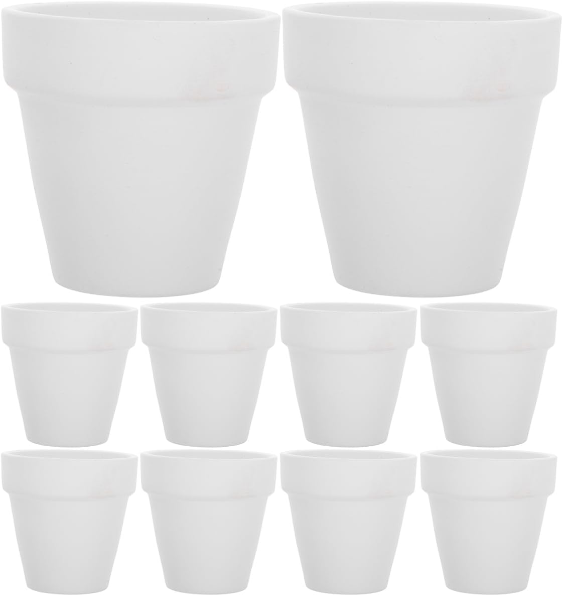 BESPORTBLE 20Pcs Small White Terracotta Pots with Drainage Holes Mini Clay Flower Pots for Succulent Plants Indoor Plant for Home Decor and Wedding Favors