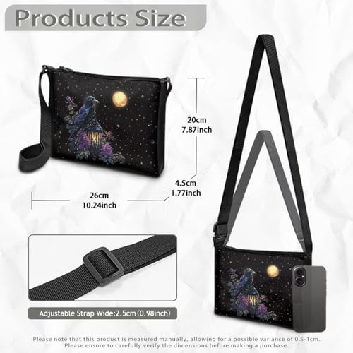 Bolso Pequeño de Hombro Unisex Ligero con Cierre de Cremallera miniatura 6