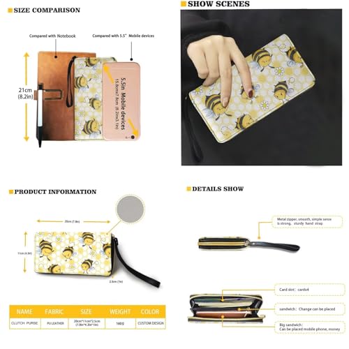 2Pcs Shoulder Bag Set with Wallet for Women Leather Underarm Purse with Wristlet Wallet Hobo Tote for Work2