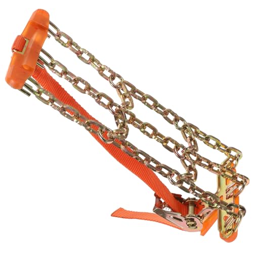 UKCOCO Chaîne de Traction Antidérapante pour Voiture en Acier, Résistance la Friction, pour Conditions de Neige et Mauvais Temps, Protège Pneus et Roues