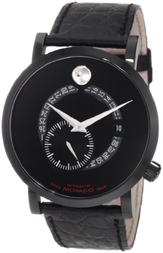 Movado 606485 0606485 - Reloj para Hombres, Correa de Cuero Color Negro
