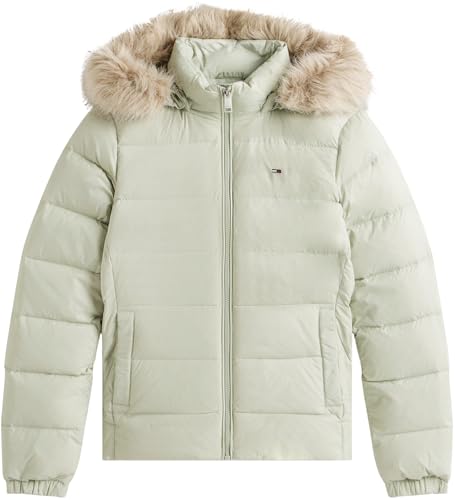 Tommy Jeans Damen Pufferjacke Basic Hooded Down Jacket mit Kapuze, Grün (Misty Sage), S – Ansicht 5