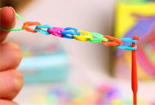 Kit Maleta Tear com 3500 Elásticos Loom Band Para Confeccionar Pulseiras