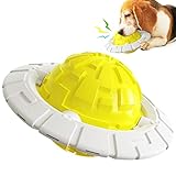 🐶Cuidado dental: la pelota para perros limpia sus propios dientes mientras juega, mantiene la higiene bucal y promueve dientes y encías saludables. NOTA: Ningún dog toy es verdaderamente indestructible y es normal que se desgaste después de un uso prolongado.