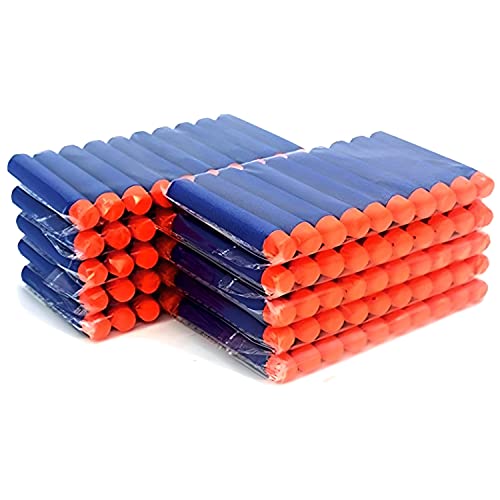Retoo 100 Pfeile für Nerf Elite Elite Blasters 7,2cm für Refill Spielzeugpistole Bullets Refill Darts Foam Geeignet für Nerf N-Strike Nachfüllpack für Kinder Draußen und Familie Munition Blau