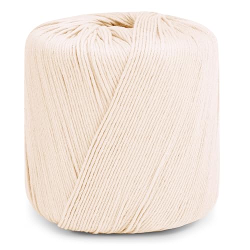 CAMAL Knitting Cotton Yarn, 1mm x 145 Yards, 8-Ply for