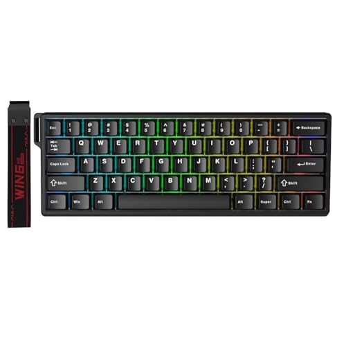 کیبورد گیمینگ مغناطیسی AULA Win60HE با Rapid Trigger، نرخ 8000Hz و RGB