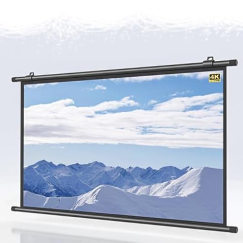 Pantalla manual proyector 50 pulg 16:9 para cine en casa