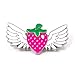Produktbild RQZQ Brosche Erdbeer Engel Mädchen Wings Pins Brosche Pin Spiel Abzeichen Dekoration auf Rucksack Kleidung dekorative Broschen