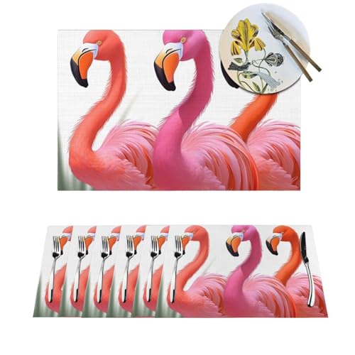 Set de table résistant à la chaleur lot de 4 protections PVC antidérapantes - 2