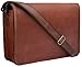 Rustic Town 15 inch Vintage Crossbody Genuine Leather Laptop Messenger Bag