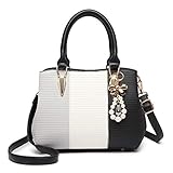 Miss Lulu Schultertaschen für Damen Tasche Damen Handtasche Multicolor Schultertasche Damen Elegant Henkeltasche Top-Griff Citytasche