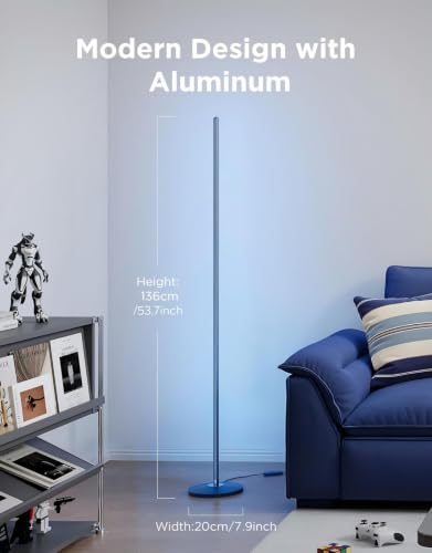 Image of Govee RGBIC Floor Lamp Basic, 1000lm LED Corner Lamp, Blue