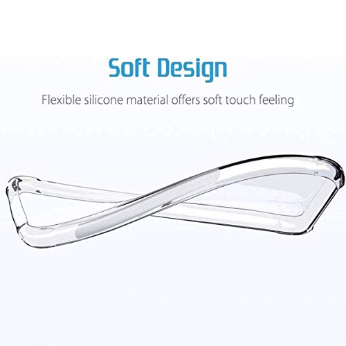 Image of WOW IMAGINE Transparent Crystal Clear Oppo A53 Back Cover Case | Soft TPU Case | Cushioned Edges for Ultimate Protection Bumper Case for Oppo A53 - Transparent