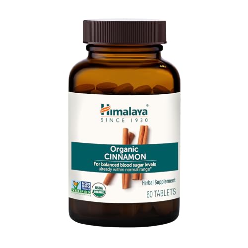 Himalaya Organic Cinnamon, Cinnamon Supplements, 30 Day Supply - Herbal Glucose Metabolism Support...