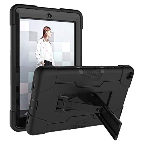 Koolbei Case for Walmart Onn 8 Pro 8 Inch Tablet,Heavy-Duty Drop-Proof and Shock-Resistant Rugged Hybrid case with Built-in Stand, for Walmart Onn 8 Pro Model 100003561 (Black+Black) Cover