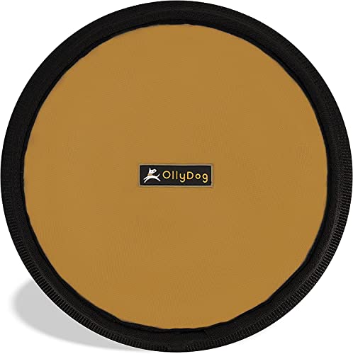 Ollydog Flyer Disc, Dog Frisbee, Lightweight And Floating, Dog Toys Interactive, Dog Stuff, Gentle On Teeth And Gums (Golden Spice) #TOP5