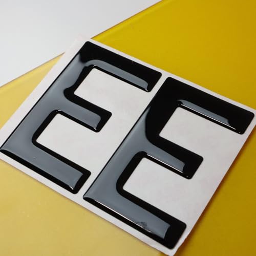 Meena Supplies 10x Wholesale Gel Letters Digits for Number Plates 3D 4D 3M - E