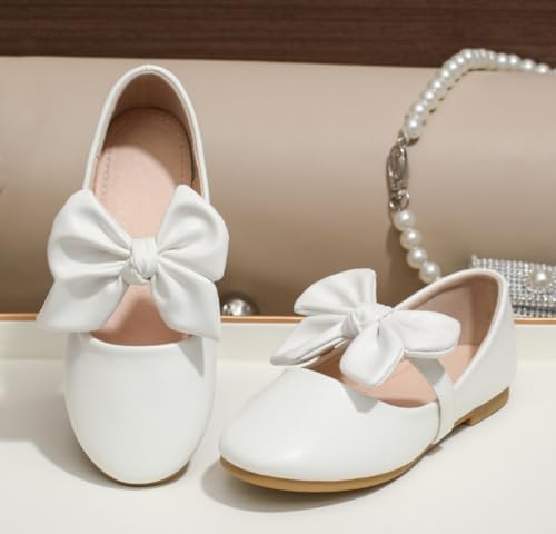 Toddler Flower Girl Dress Shoes Girls Bowknot Ballerina Ballet Mary Jane Flats Party Wedding School Dance Shoe for Kids2