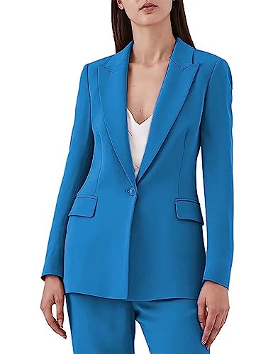 Pantsuit for Women 2 Piece One Button Solid Business Women's Suit Dressy Casual Tuxedo Suit for Ladies4