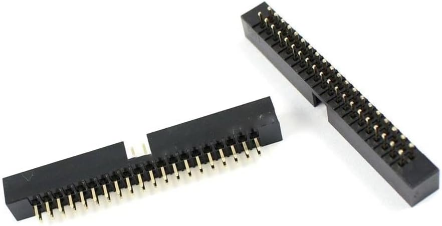 Compatible with 2x20 Pin 40 Straight Male Shrouded PCB Box Header IDC Socket Connector 2mm Pitch 10 Pcs