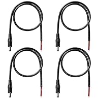 Package Includes: 4 PCS DC5521 Male Power Supply Repair Cable. Quality Material: Made of high-quality Plastic and copper material, good conductivity, psafe and durable, long service life. Easy to Connect: 50cm 18 AWG The end of the power cord has bee...