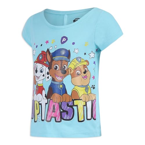 Paw Patrol Nickelodeon Girls Short Sleeve T-Shirt for Toddler and Little Kids2