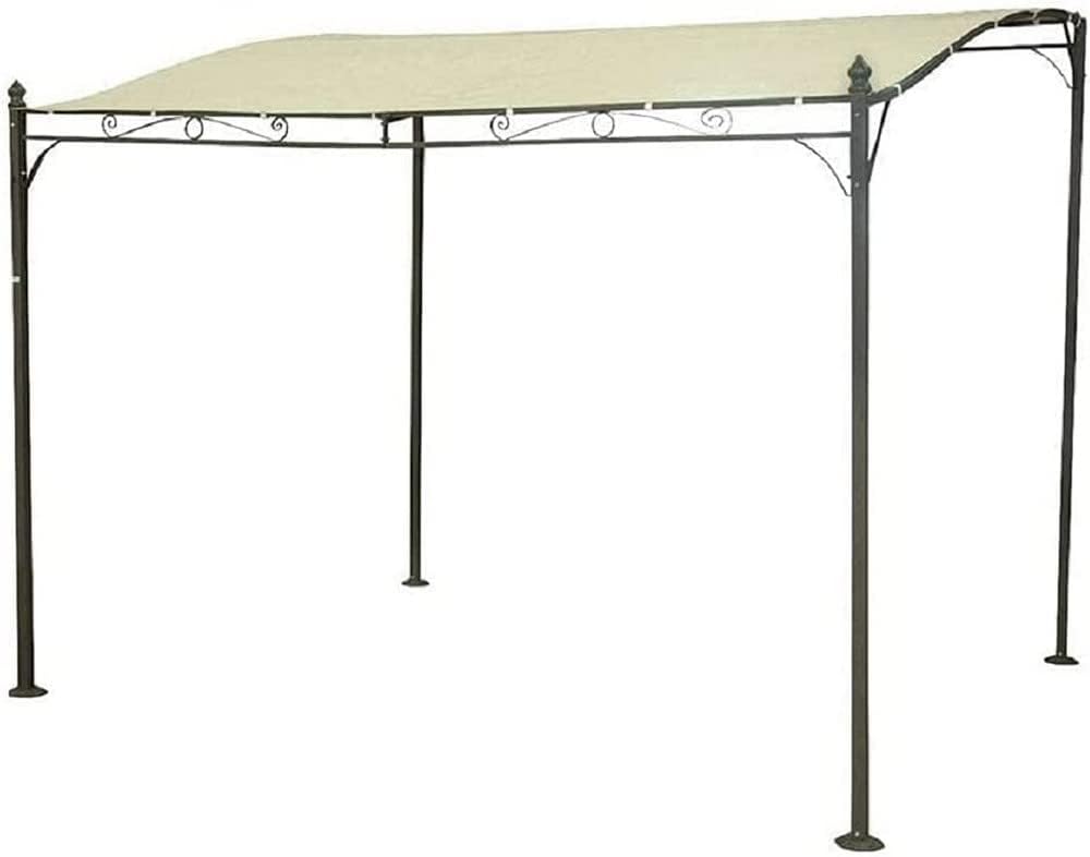 Festnight Panca Da Giardino In Acciaio E WPC - Lunghezza 120 Cm, Resistente Agli Agenti Atmosferici, Per Esterno, Giardino, Terrazzo E Parchi