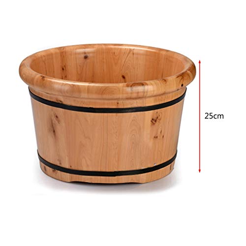 Baño de pies de madera con masaje, 25 cm alto miniatura 7