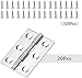 20Pcs Stainless Steel Folding Hinge 2 inch Door and Window Hinge is assigned 120 Screws