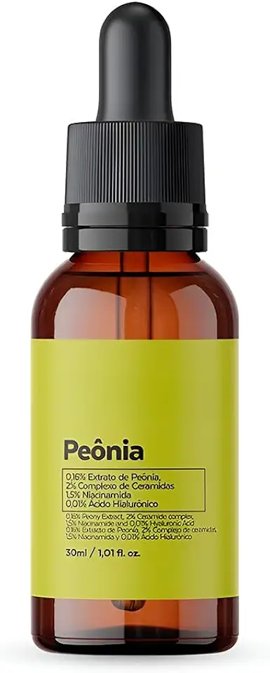 Sérum Facial com Ceramidas, Niacinamida e Ácido Hialurônico, 30ml, Pele Mista, Ação Anti-Idade