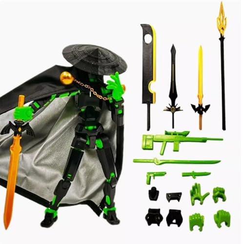Image of Action Figure, Dummy 13 Action Figure Toys, Polyarticular Movable Titan , High Degree&Freedom Multi Articular action figures, 3D Printed Toys for Desktop Decoration&Game Lovers