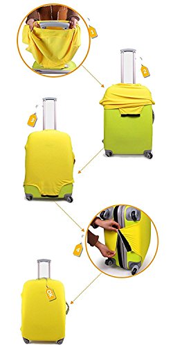 Myosotis510 Cute 3D Luggage Protector, Don't Touch, Size L(27"-30" Luggage) #TOP6