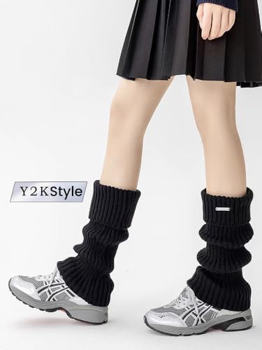 Girls Leg Warmers Japanese Legwarmers Ankle Socks Women's 80S Winter Knitted Crochet Long Boot Socks2