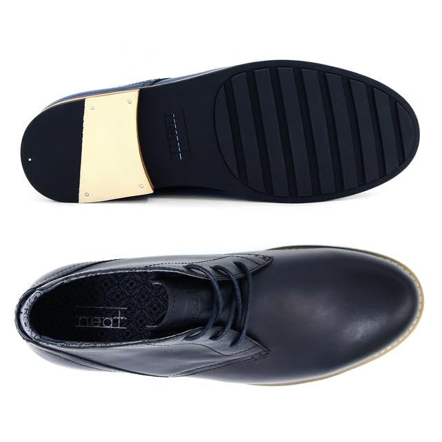 Neat Footwear Men's Chukka Boots - Lace Up, Full Grain Leather Boots with Carry Bag - Latex Insole and Hand-Stacked Rubber and Wood Sole - Casual Dress Boots for Men4