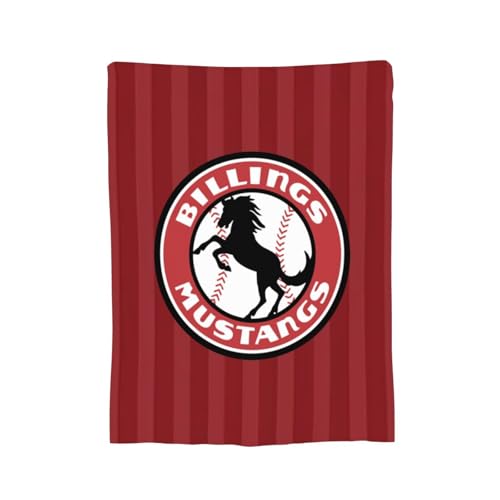 XRPUONG Cal Poly Mustangs Fleece Blanket Very Soft Microfiber Flannel Blanket for Couch Warm and Cozy