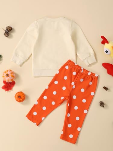 Toddler Baby Girl thanksgiving Outfit Turkey Long Sleeve Sweatshirt Pants headband Toddler Girl Thanksgiving Clothes3