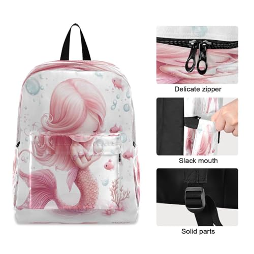 Dussdil Beautiful Cute Mermaid (10) Kids Backpack Backpacks for Boys Girls Teen School Bookbag Laptop Bag Daypack Large Travel Sports Bags4
