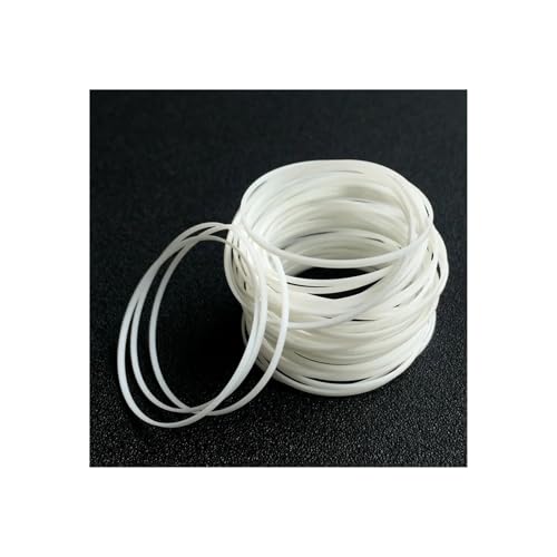 JUMELA Guarnizione Bianca for Cristallo Diametro Interno 26-35,5 mm Spessore 0,5 mm Altezza 1,2 mm Parti di Orologi Accessori for Orologi 2 Pezzi (Color : 29.5 x 1.2 x 0.5mm)