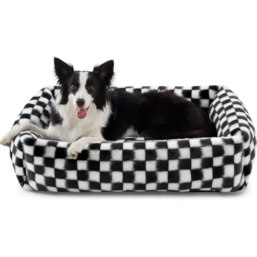 JOEJOY Dog Bed Medium Size Dog, Removable Washable Cover Orthopedic Soft Pet Bed, Anti-Slip Fluffy...