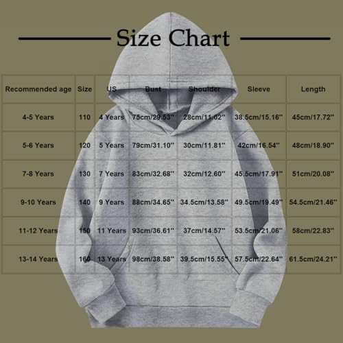 DDAPJ pyju Heart Hoodies for Kids Boys Girls Cute Sweatshirt Long Sleeve Hooded Pullover Fleece Sweatshirts with Pocket3