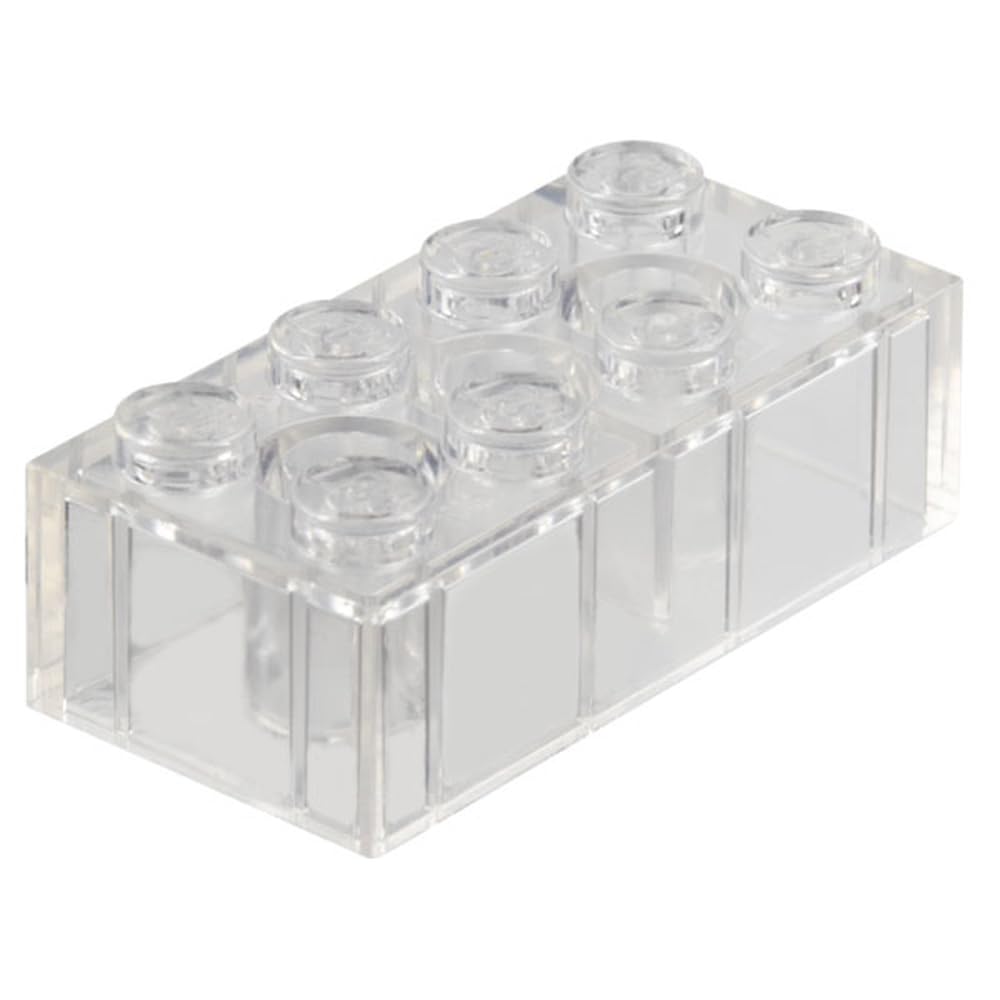 LEGO Classic Brick 2x4, Part 3001, Building Block, Part 3001, Choose Your Colour (Trans-Clear, 10, Bricks) โ image 1