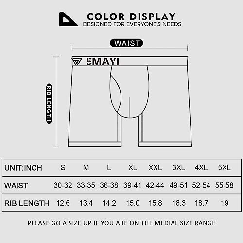 Image of 5Mayi Boxer Briefs Mens Underwear Men Pack Men's Underwear for Men and Boys S-XXL
